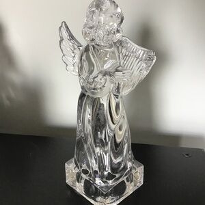 Vintage Mikasa Lead Crystal Angel / Herald Collection / Harp